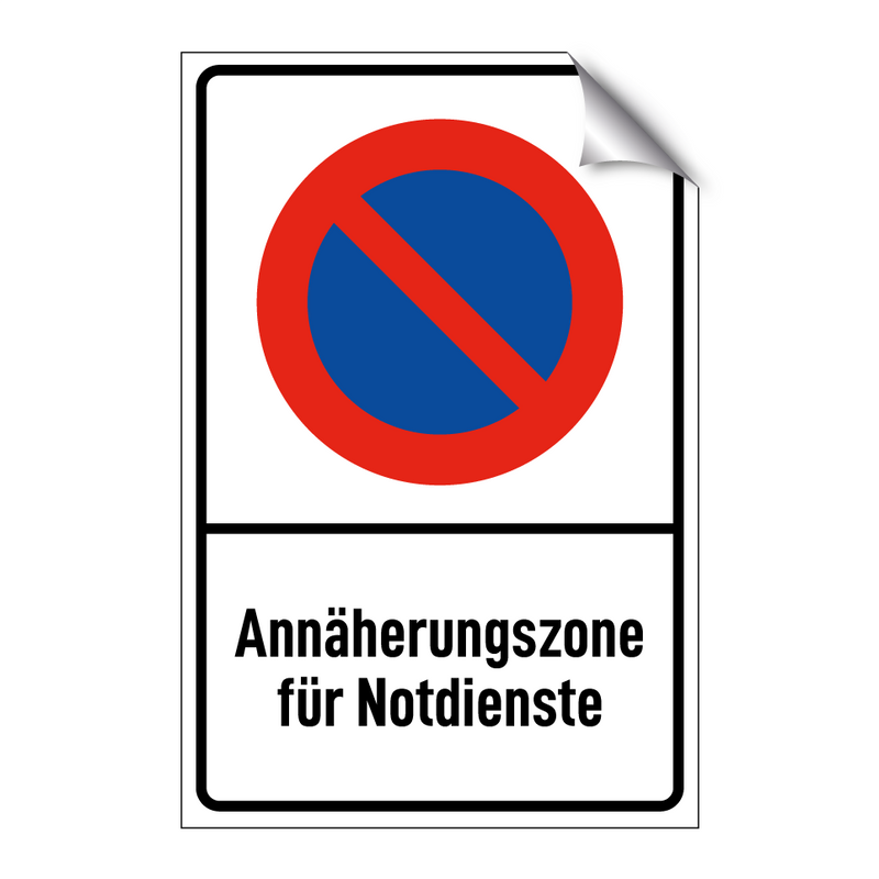 Annäherungszone für Notdienste