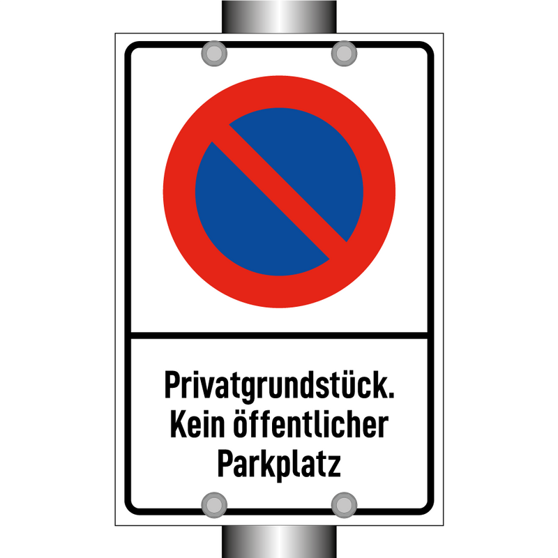 Privatgrundstück. Kein öffentlicher Parkplatz