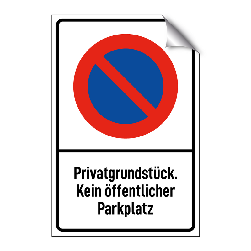 Privatgrundstück. Kein öffentlicher Parkplatz