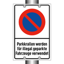 Parkkrallen werden für illegal geparkte Fahrzeuge verwendet