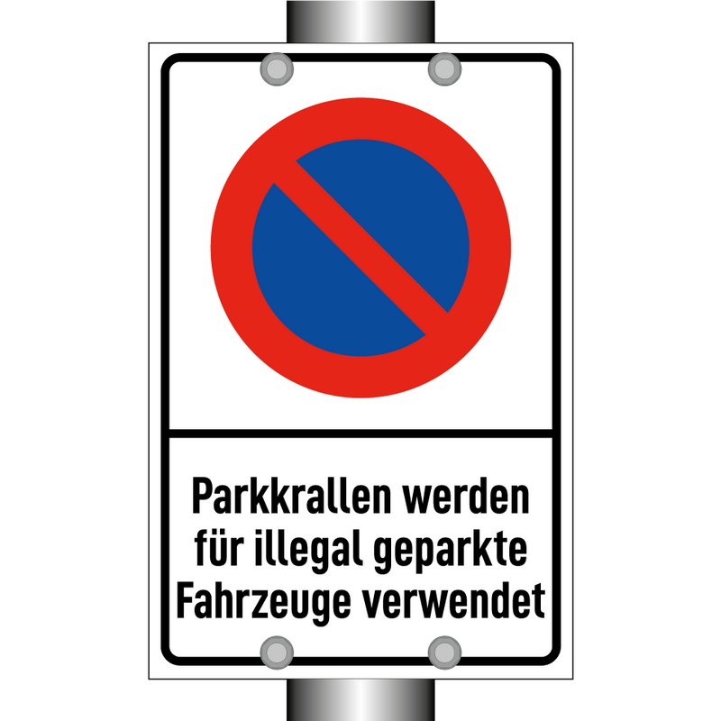 Parkkrallen werden für illegal geparkte Fahrzeuge verwendet