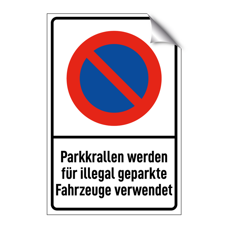 Parkkrallen werden für illegal geparkte Fahrzeuge verwendet