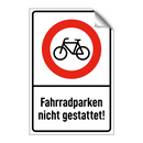 Fahrradparken nicht gestattet!