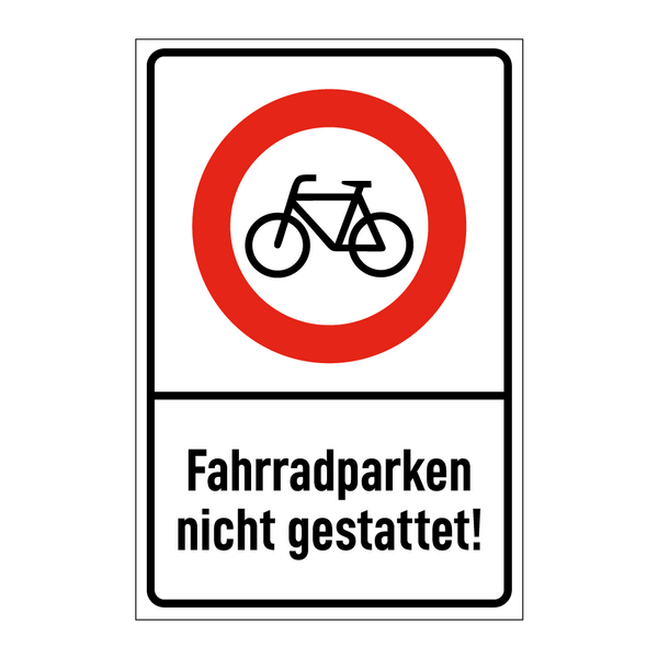 Fahrradparken nicht gestattet!
