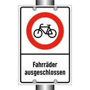 Fahrräder ausgeschlossen