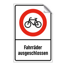 Fahrräder ausgeschlossen