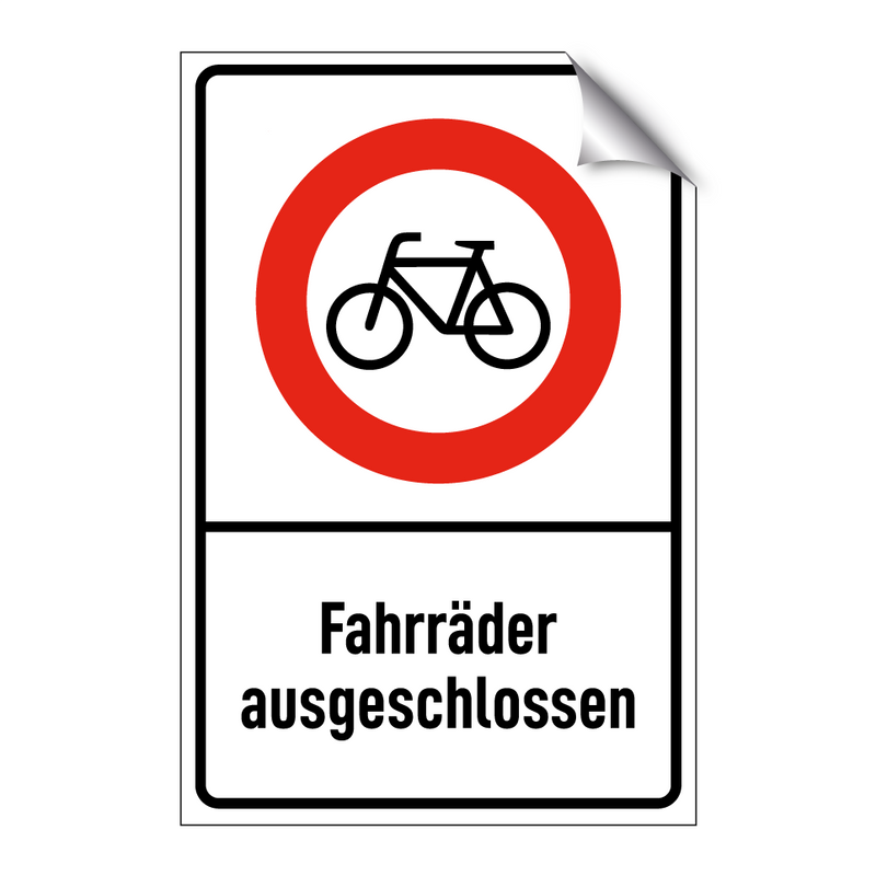 Fahrräder ausgeschlossen