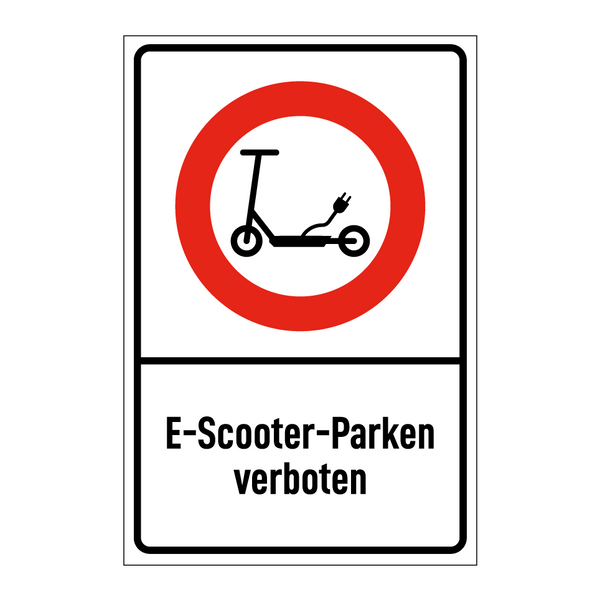 E-Scooter-Parken verboten