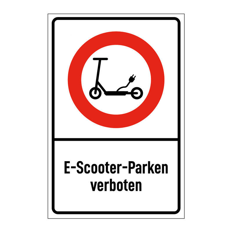 E-Scooter-Parken verboten