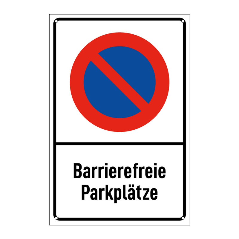Barrierefreie Parkplätze