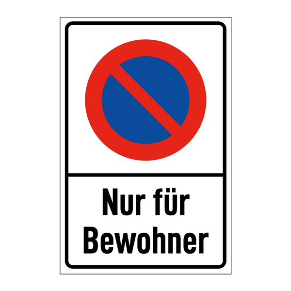 Nur für Bewohner