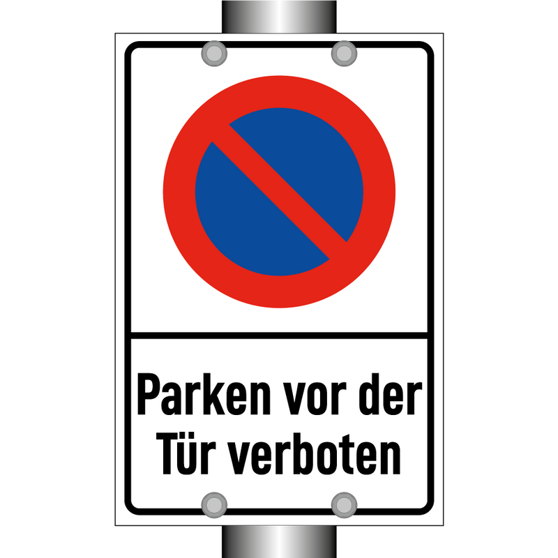 Parken vor der Tür verboten