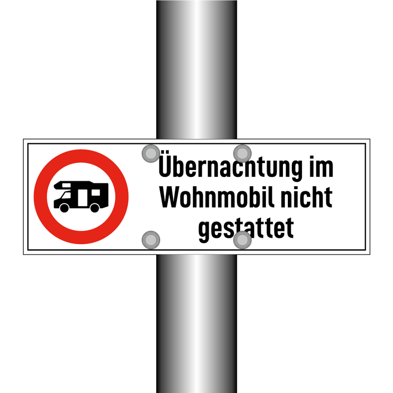 Übernachtung im Wohnmobil nicht gestattet
