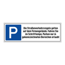 Die Straßenverkehrsregeln gelten auf dem Firmengelände. Fahren Sie im Schritttempo. Parken nur in gekennzeichneten Bereichen erlaubt