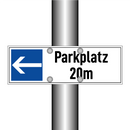 Parkplatz 20m