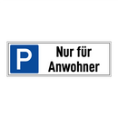Nur für Anwohner