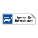Reserviert für Elektrofahrzeuge