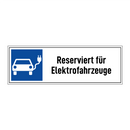 Reserviert für Elektrofahrzeuge