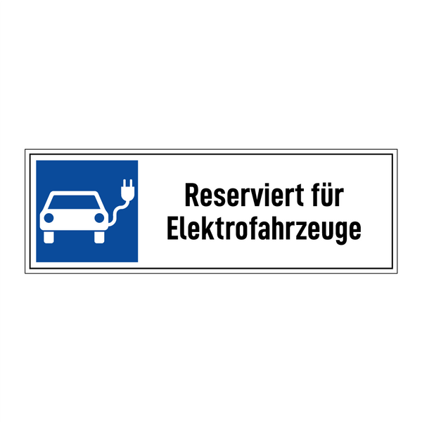 Reserviert für Elektrofahrzeuge
