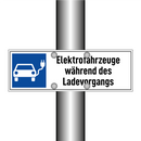 Elektrofahrzeuge während des Ladevorgangs