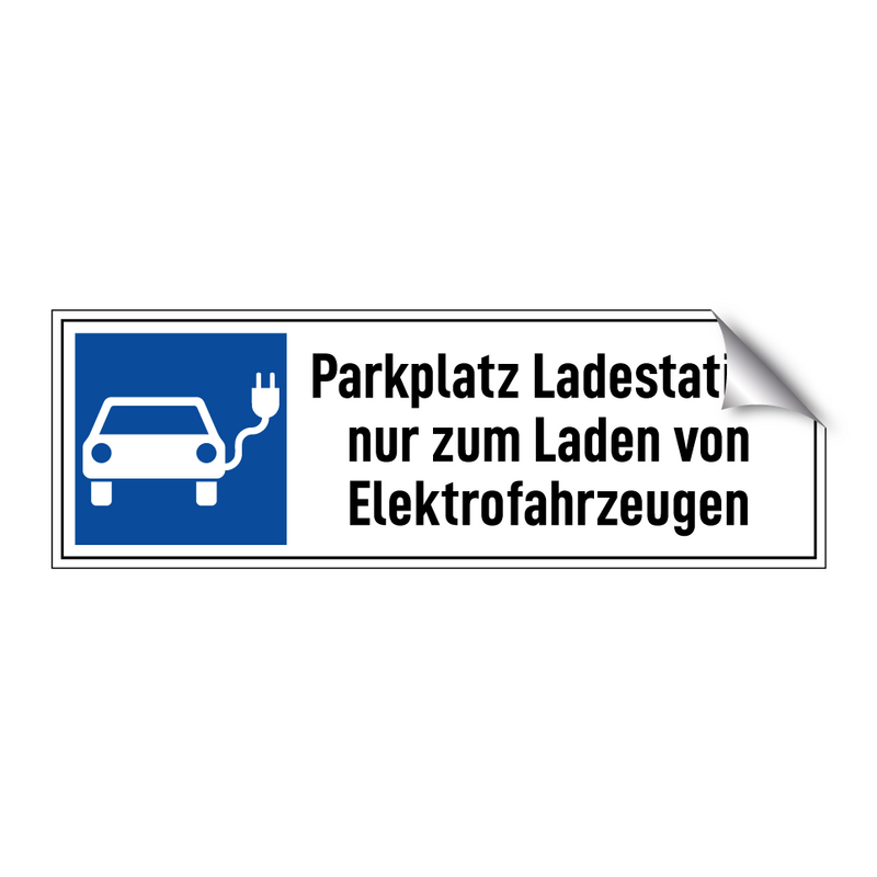Parkplatz Ladestation nur zum Laden von Elektrofahrzeugen