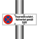 Feuerwehrzufahrt. Haltverbot gemäß StVO