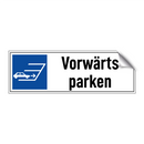 Vorwärts parken
