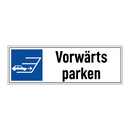 Vorwärts parken