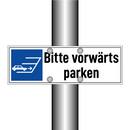 Bitte vorwärts parken