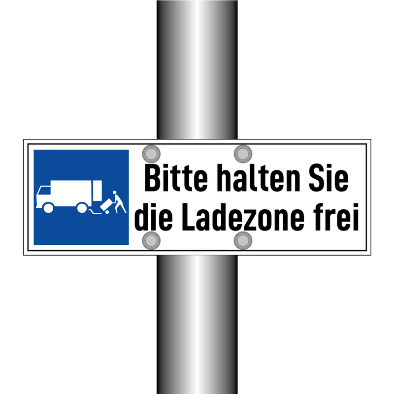 Bitte halten Sie die Ladezone frei