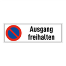 Ausgang freihalten