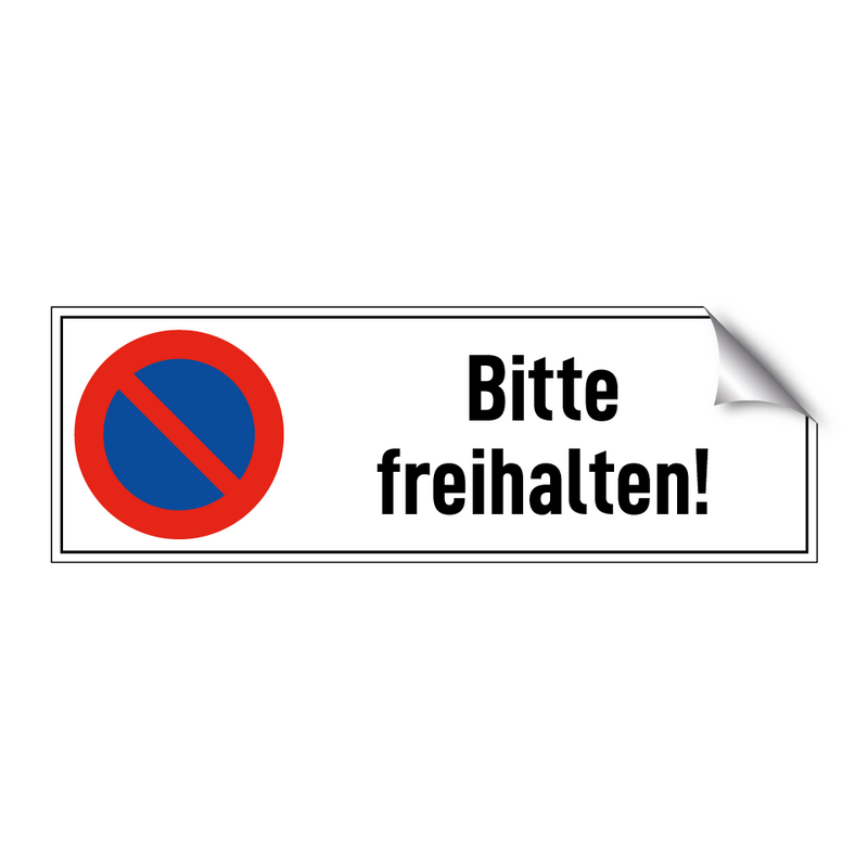 Bitte freihalten!