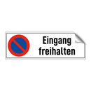 Eingang freihalten