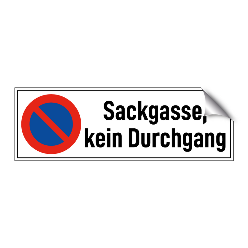 Sackgasse, kein Durchgang