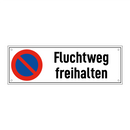 Fluchtweg freihalten