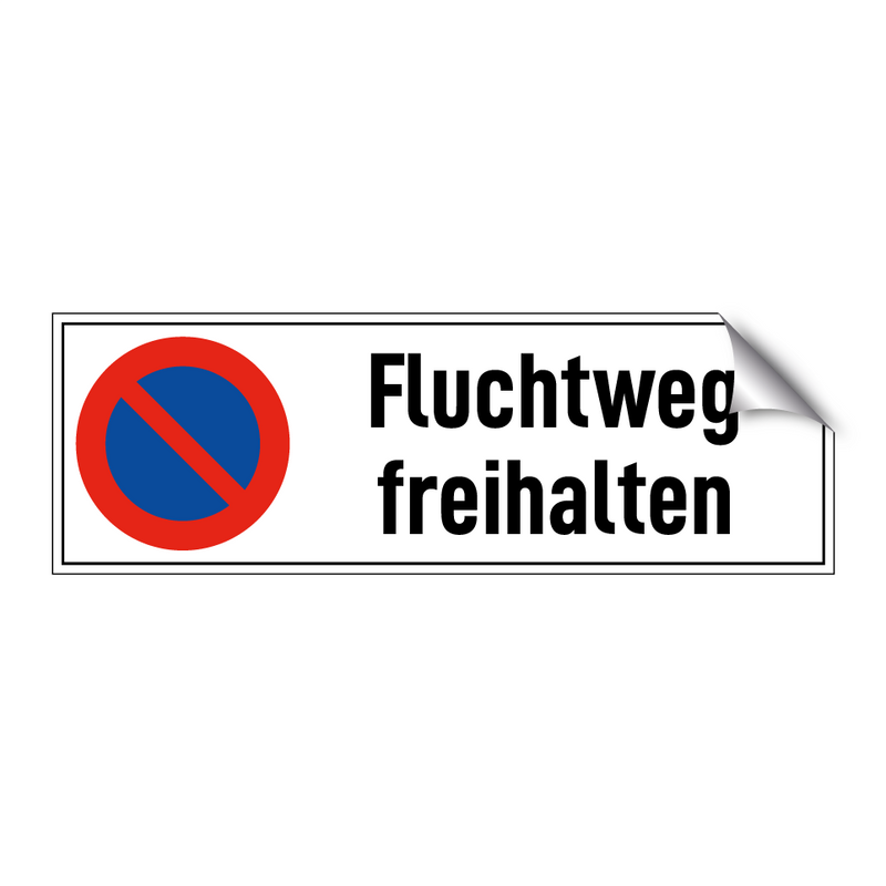 Fluchtweg freihalten