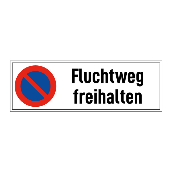 Fluchtweg freihalten