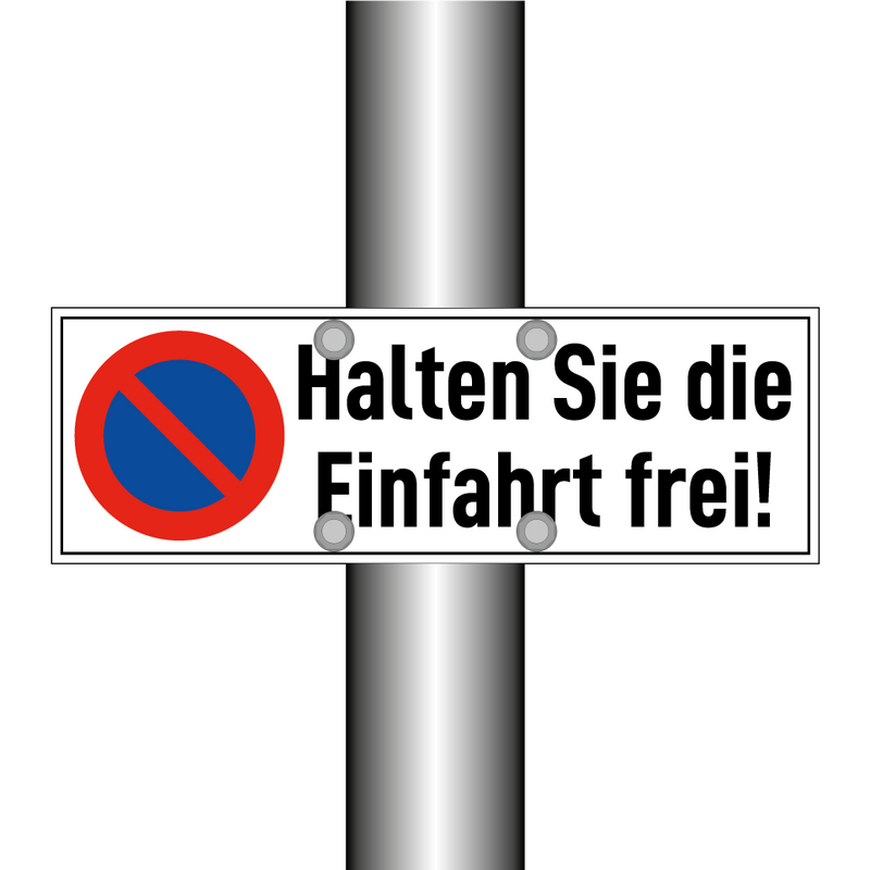 Halten Sie die Einfahrt frei!