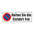 Halten Sie die Einfahrt frei
