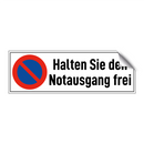 Halten Sie den Notausgang frei