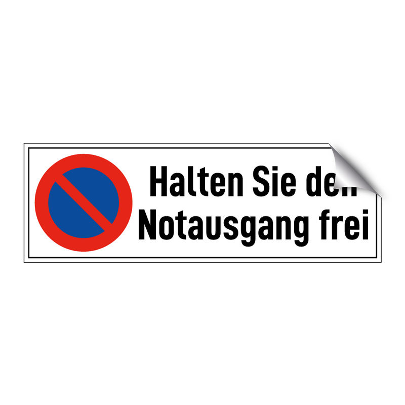 Halten Sie den Notausgang frei