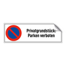 Privatgrundstück! Parken verboten