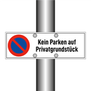 Kein Parken auf Privatgrundstück
