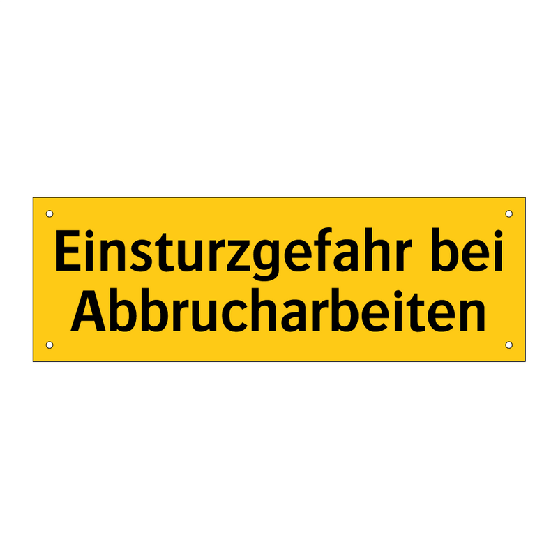 Einsturzgefahr bei Abbrucharbeiten