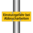 Einsturzgefahr bei Abbrucharbeiten
