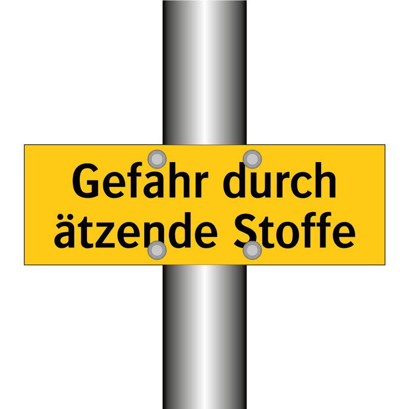 Gefahr durch ätzende Stoffe
