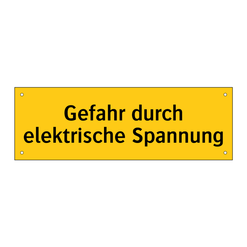 Gefahr durch elektrische Spannung
