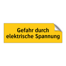 Gefahr durch elektrische Spannung