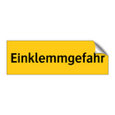 Einklemmgefahr