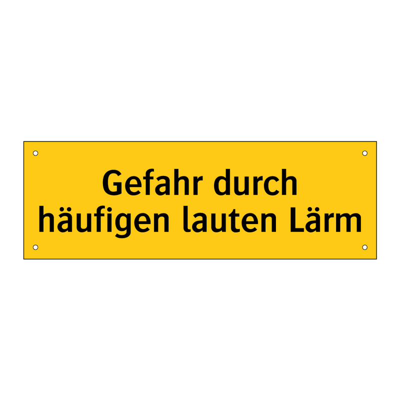 Gefahr durch häufigen lauten Lärm